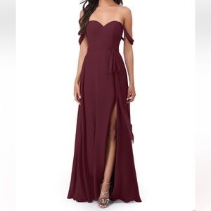 Maroon or Cabernet Red XS Wedding or bridesmaid dress